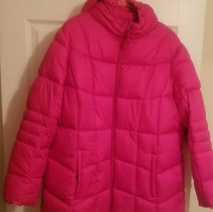 NWOT pink winter puffer coat